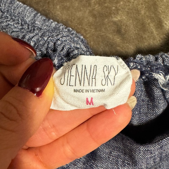 Sienna Sky Blue Wide Leg Pants - Picture 4 of 6